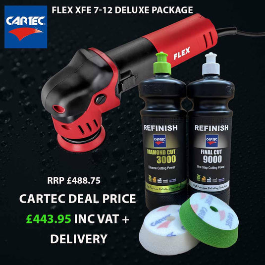 Flex XFE 7-12 80mm Dual Action Polisher (DELUXE KIT)-Cartec UK