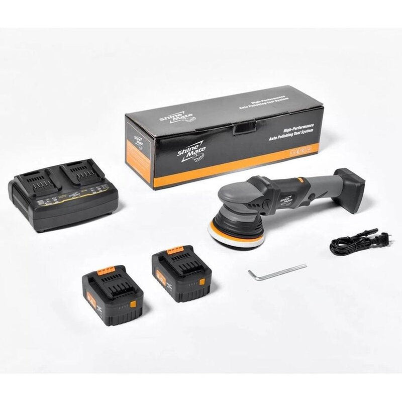 Load image into Gallery viewer, ShineMate EB351-5/12 12mm Cordless Random Orbital Polisher w/ 2 Batteries &amp; Charger-Cartec UK
