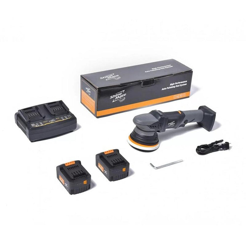 Load image into Gallery viewer, ShineMate EB351-5/15 15mm Cordless Random Orbital Polisher w/ 2 Batteries &amp; Charger-Cartec UK
