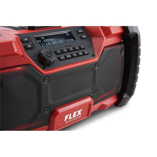 FLEX Digital 10.8/18.0 V Cordless DAB+ Radio & Bluetooth Speaker-Cartec UK