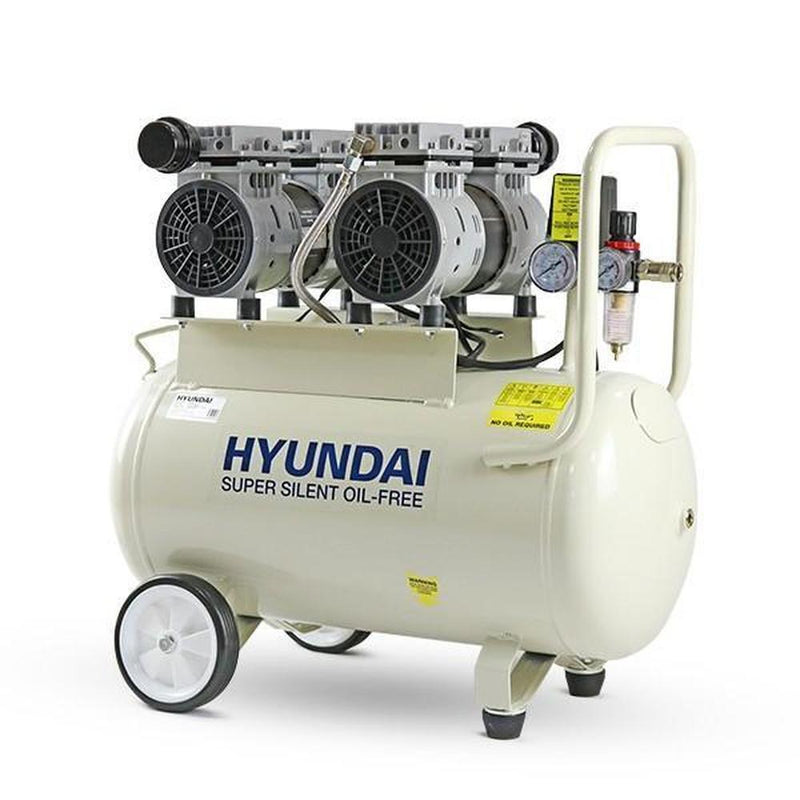 Load image into Gallery viewer, Hyundai 50 Litre Air Compressor, 11CFM/100psi, Oil Free, Low Noise, 2 Year Warranty | HY27550-Cartec UK
