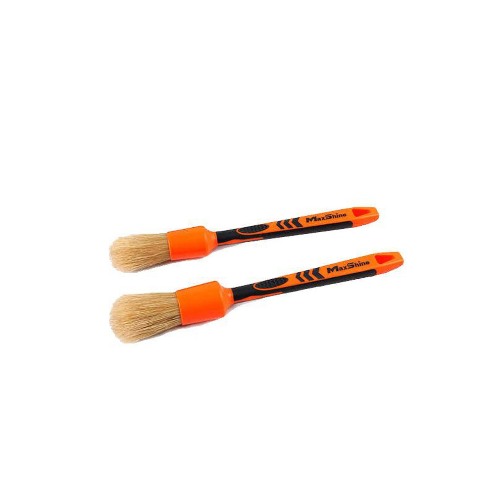 TSUGAMI 5-Piece Car Detailing Brush Set - Soft Boar's Hair Brushes For Vents, Wheels & Dash