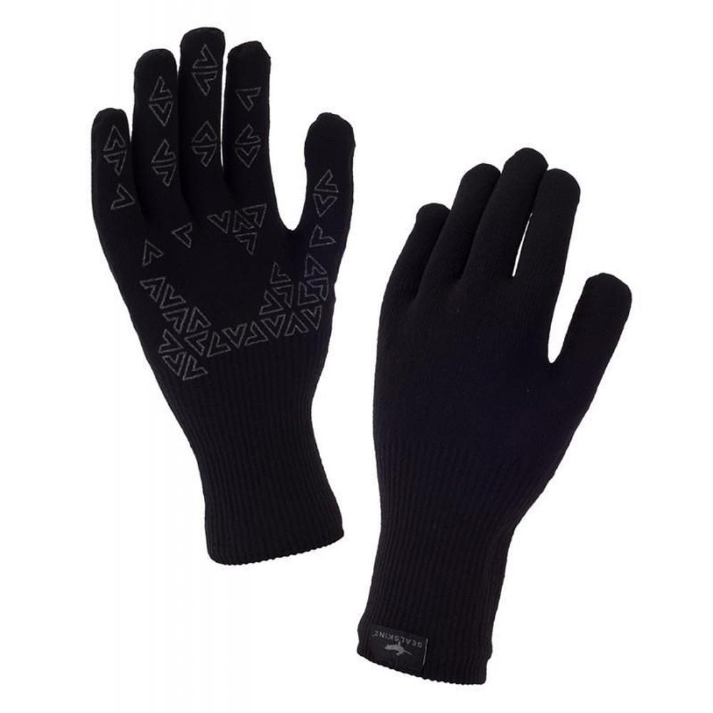 Sealskinz Black Gloves With Grip SEALSKINZ ULTRA GRIP GLOVES