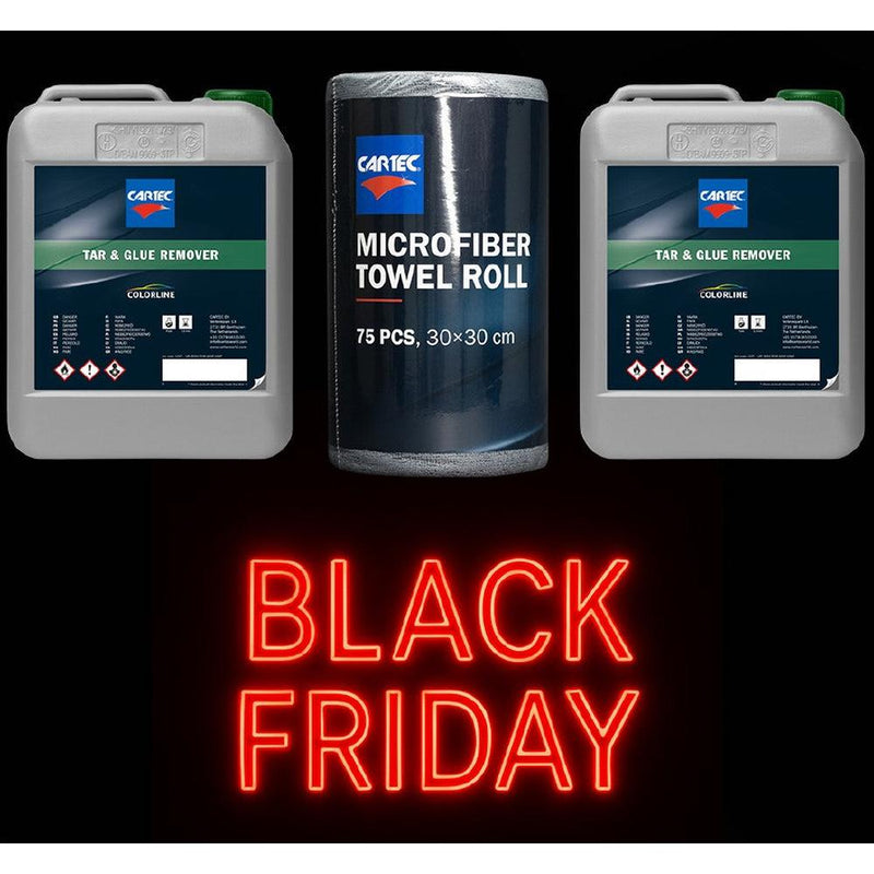 Load image into Gallery viewer, 2 x Cartec Tar &amp; Glue Remover 5L &amp; FOC Grey Fantasticlean Roll-Cartec UK
