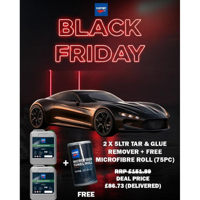 2 x Cartec Tar & Glue Remover 5L & FOC Grey Fantasticlean Roll-Cartec UK