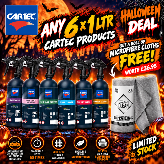Any 6 x 1Ltr for £74.99 + FREE ROLL OF FANTASTICLEAN-Cartec UK