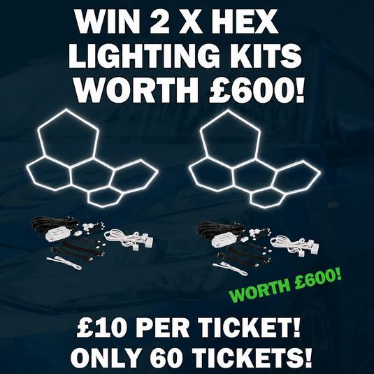 Buy a £10 ticket to WIN 2 X HEX LIGHTING KITS WORTH £600-Cartec UK