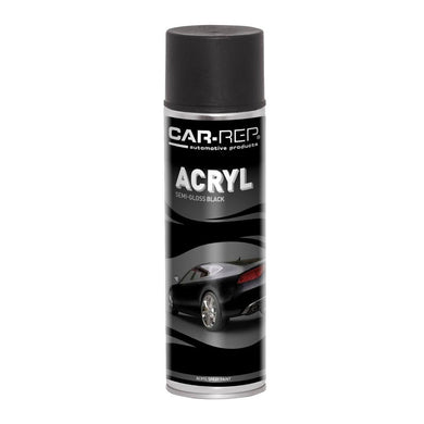 Car-Rep ACRYLcomp Semi-Gloss (Satin) Black 500ml-Cartec UK