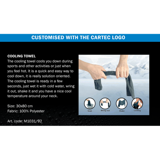 Cartec Cooling Towel (Limited Edition)-Cartec UK