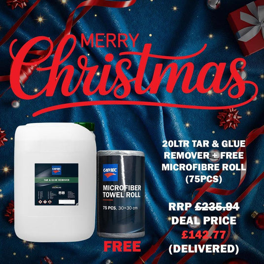 Cartec Tar & Glue Remover 20L & FOC Grey Fantasticlean Roll-Cartec UK