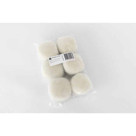 Lambswool Pad Medium Cutting 80mm - 12 pieces-Cartec UK