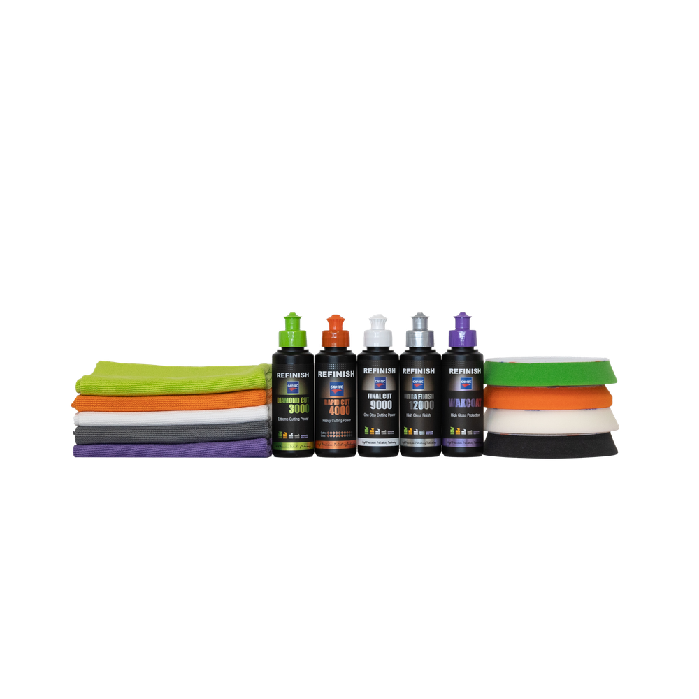 NEW Mini Refinish Starter Kit (Compounds, Unipads & Cloths) – Cartec UK