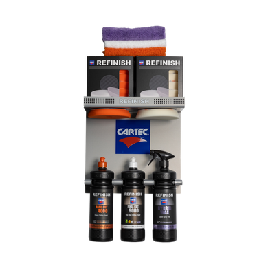 NEW Refinish 1Ltr 3 Bottle & Pads & Cloths Starter Kit (4000/9000/HYBRID)-Cartec UK
