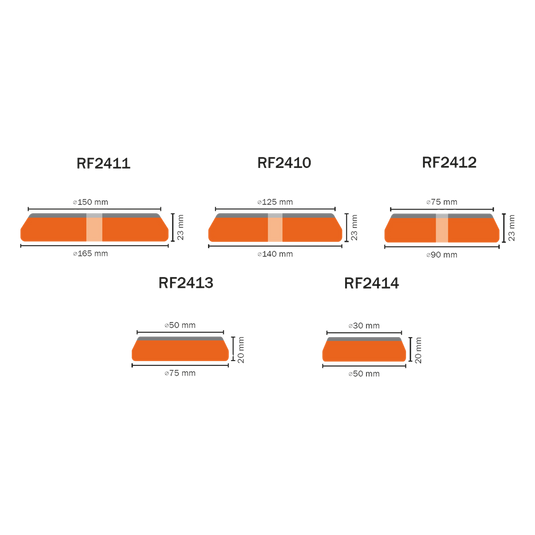 Orange Cartec Unipad (Rapid Cut 4000)-Cartec UK