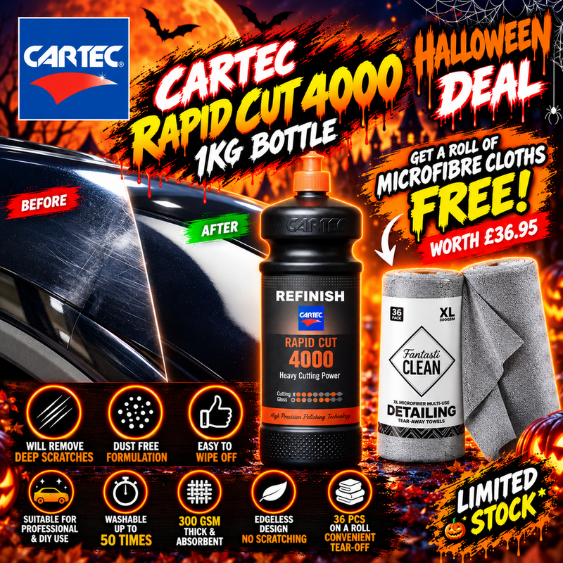 Load image into Gallery viewer, Rapid Cut 4000 + FREE Roll Of 36pc Fantasticlean Microfibre Cloths-Cartec UK
