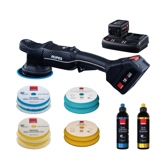 Rupes Bigfoot HLR Cordless Polisher Kits Cartec UK