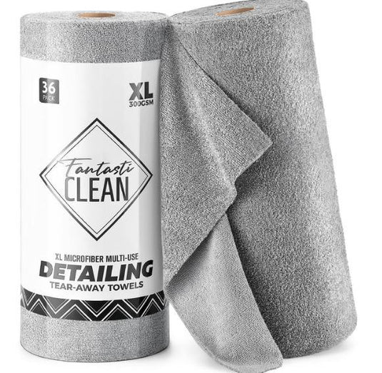 Fantasticlean Detailing Cloths 300GSM 36pcs on roll