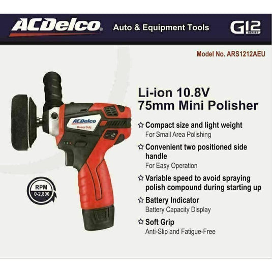 AC Delco ARS1212 Mini Polisher-Cartec UK