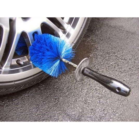  3W Car Wheel Detail Brush Wheel Cleaner Brush Kit Car Care  Brush Tire Rim Brush Cleaner Bristles Car Washing Brush Multipurpose use  for Tire, Motorcycle, Metal Surface - 2PCS : Automotive