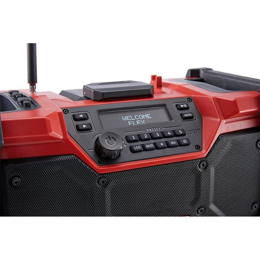 FLEX Digital 10.8/18.0 V Cordless DAB+ Radio & Bluetooth Speaker-Cartec UK
