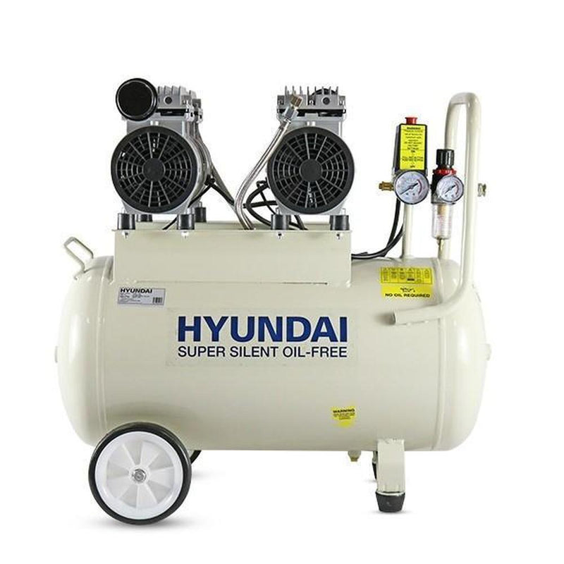 Load image into Gallery viewer, Hyundai 50 Litre Air Compressor, 11CFM/100psi, Oil Free, Low Noise, 2 Year Warranty | HY27550-Cartec UK
