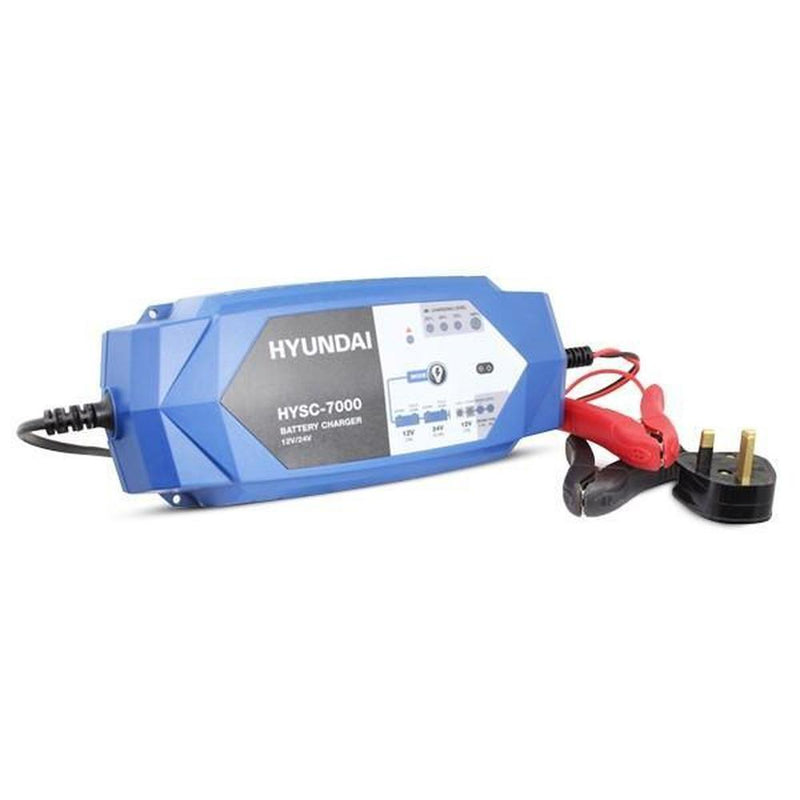 Load image into Gallery viewer, Hyundai HYSC-7000 SMART 24v and 12v Battery Charger-Cartec UK
