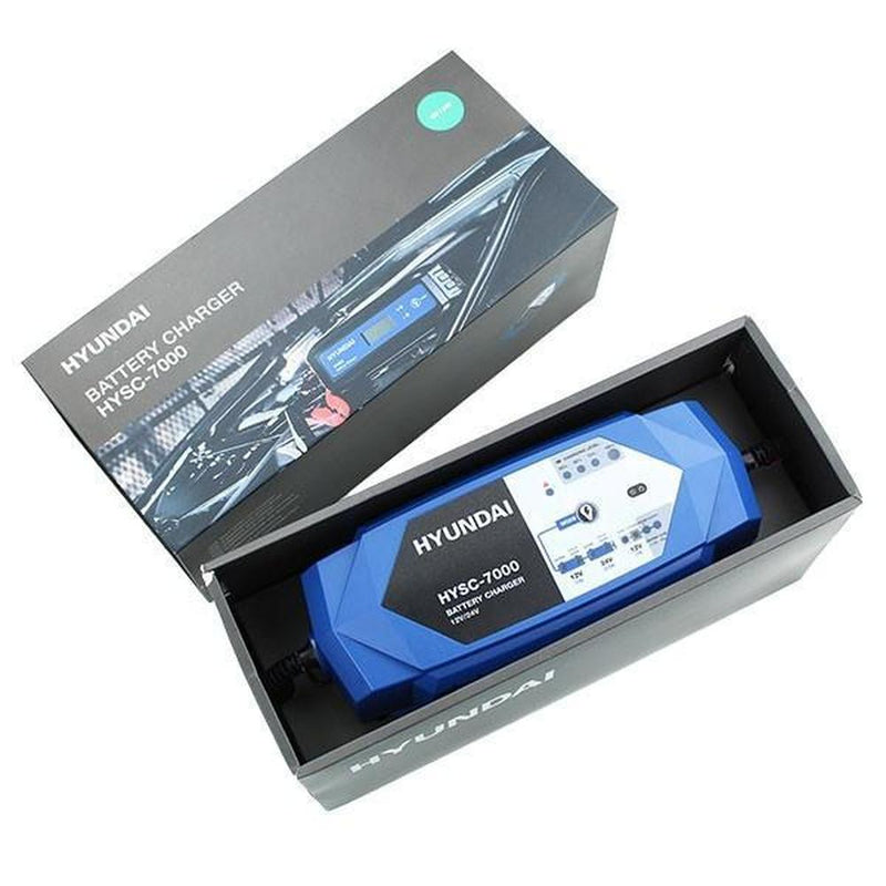 Load image into Gallery viewer, Hyundai HYSC-7000 SMART 24v and 12v Battery Charger-Cartec UK
