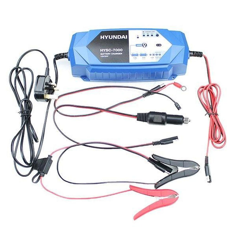 Load image into Gallery viewer, Hyundai HYSC-7000 SMART 24v and 12v Battery Charger-Cartec UK
