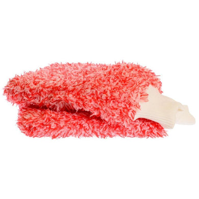 Red/White Luxury Wash Mitt-Cartec UK